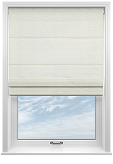 Petra Voile, Simple White - Roman Blind
